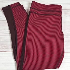 Lululemon Run Pace Tight: Bourdeaux Stripe